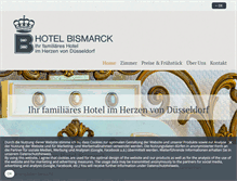 Tablet Screenshot of hotel-bismarck.de